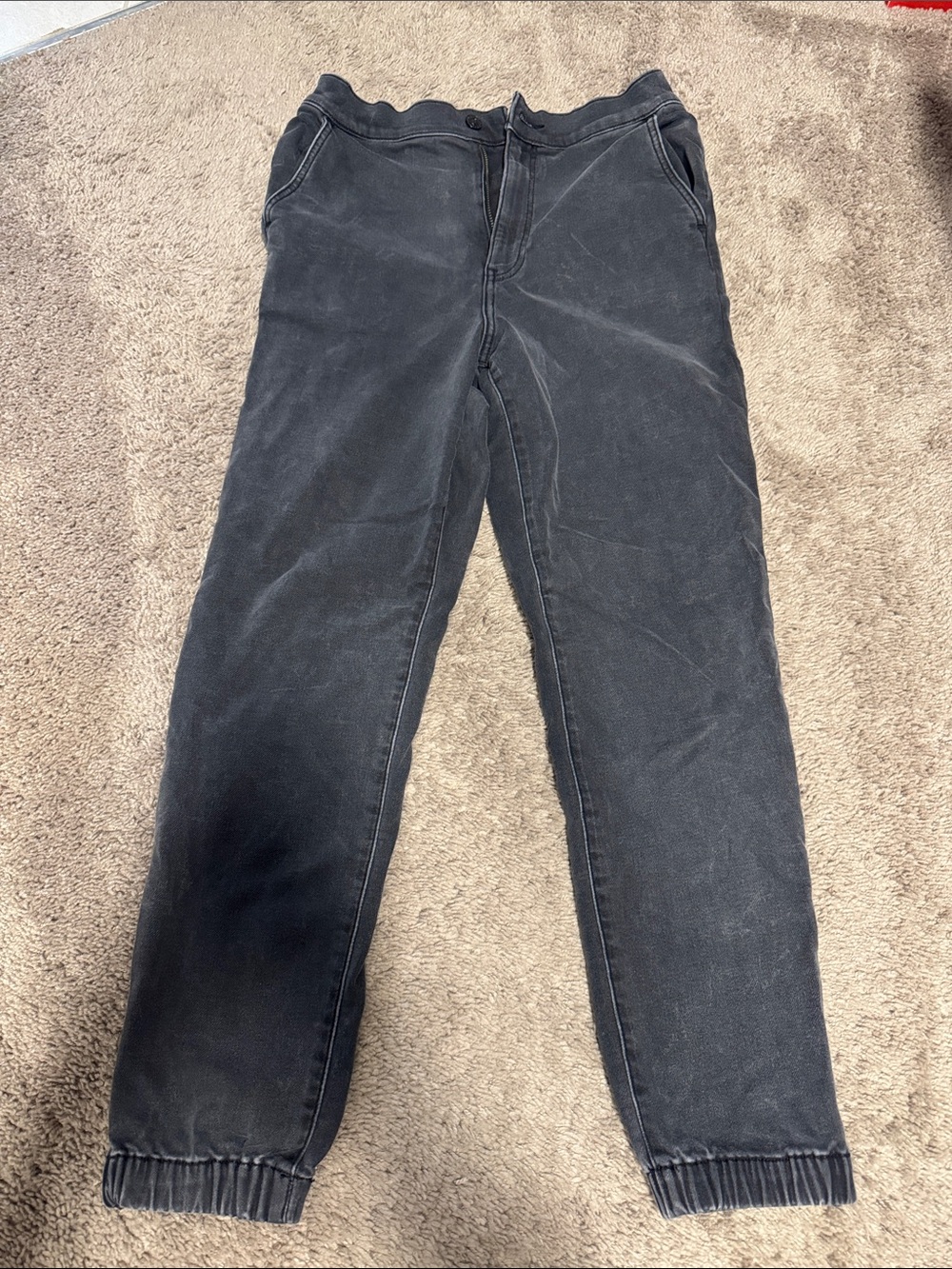 Express Women's Dark Gray Jogger Jeans